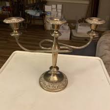 Wm A Rogers Silver Candle Holders | Wm Rogers Silver Candle ...