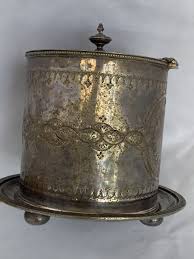 HW & Co. Repousse Rare Antique Biscuit Barrel, Birmingham, England 1876-1893 | eBay Australia