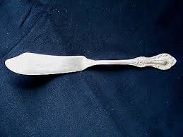 INTERNATIONAL WILD ROSE STERLING SILVER MASTER BUTTER KNIFE~NO MONOGRAM~36gr | eBay