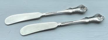 Vintage International Silver 1964 ORLEANS Flat Handle Butter Spreader 6 1/8", Set of 2 - Etsy