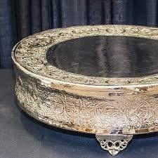22 INCH ROUND SILVER CAKE STAND Rentals Longview TX, Where ...