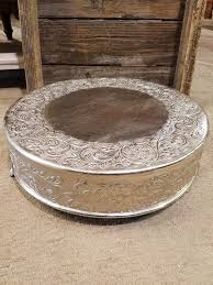 Cake Plate - Silver Wide Bottom Stand - Danner and Soli ...
