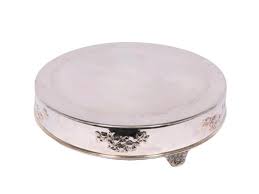 18 inch silver round cake stand rentals Portland OR | Where ...