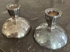 Art Deco Antique US Silver-Plated Candlesticks & Candelabras for sale | eBay