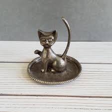 Vintage Cat Ring Holder - Etsy