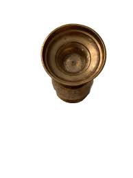 VTG Pedestal Brass Vase Made In India Detail Etched W/ Delicate Floral Leaves 5” | eBay