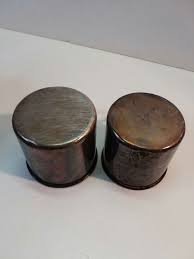 Set Of 2 Vintage Metal Cups Spoon Handle 2.5" | eBay