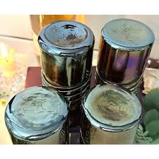 Vintage Esteban Prieto Signed Iridescent Purple Studio Art Glasses - Set of 4 | Chairish