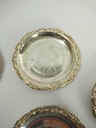 Vintage Silver Plated EP on Steel Embossed Coasters Set of 5 Made in Italy | eBay