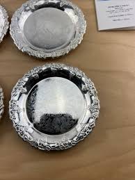 Vintage Set Of 6 Crea Milano Design Silver Plated Coasters Velvet Case. | eBay Australia