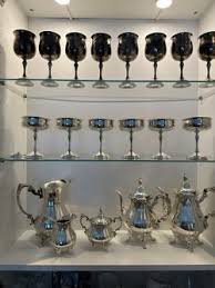 Victorian, Tea And Coffee Service Set plus - KirK Champagne And Wine Goblets. for Sale in Vancouver, WA - OfferUp