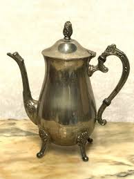 Schöne Versilberte, Verzierte Antik Teekanne, Kaffeekanne | eBay