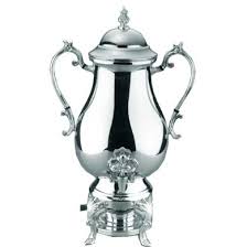 Rent a 50 cup silver coffee urn at All Seasons Rent All