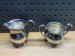 The Sheffield Silver Plated Sugar & Creamer USA 60x EPA | eBay