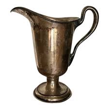 1930s Sheffield L.B.S.Co. Trophy Style Silverplated Large Wine Pitcher or Vase | Chairish