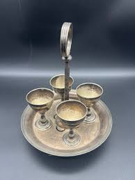 Antique Silver Plated Egg Cruet Serving Dish - Etsy