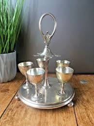 ANTIQUE c1872-91 SILVER PLATED THOMAS WHITE OF SHEFFIELD 5 EGG CUP SET ON STAND | eBay