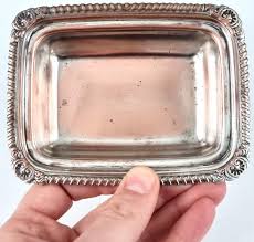 WORN Silver Plate, SMALL Butter Dish, Presentation Tableware ...