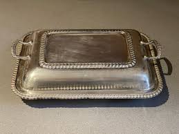 Antique Silver Plated Entrée Serving Dish Tureen Covered ...