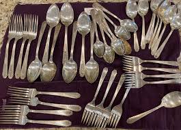 39 PCS HOLMES & TUTTLE SILVERPLATE WENTWORTH PATTERN VINTAGE ...