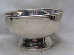 vintage ? hollow silver bowl serving dish unmarked /? | eBay Australia