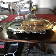 Vintage Sheffield Silver Plate Serving Tray | eBay