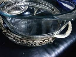 Vintage Queen Anne Silver Plated & Clear Pyrex Lidded Footed Serving Dish | eBay