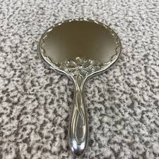 Heavy Vintage Antique Silver Plated Ornate Vanity Hand ...