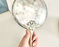 Silver-plated Hand Mirror & Brush Vanity Set in Original Box ...