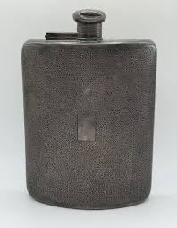 Vintage Tiffany Co Makers Large Etched Sterling Silver 2 Gills Flask 6.25" 340g | eBay