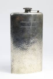 Sold at Auction: ANTIQUE STERLING LARGE HIP FLASK BY WEBSTER