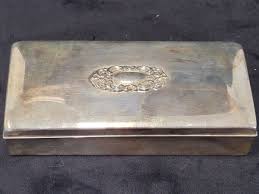 Vintage Silver Plate Monogrammed FPC Jewelry Box 7.5" | eBay
