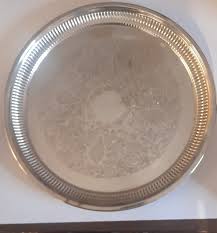 Vintage "luke' Atlanta Plate 37 Cm Round Silver Plated ...