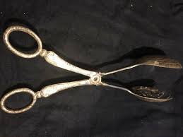 Vintage Salad Tongs by Sheffield, England, Silver plate | eBay