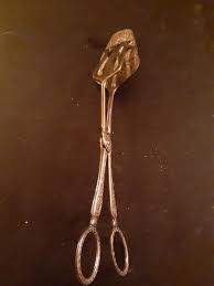 1960s Ornate Sheffield Silverplated Salad/Dessert Tongs ...