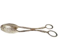 Antique Silver-Plated Salad Thongs - Oh So Pretty Events ...