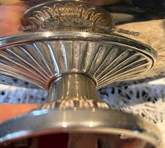 Paragon Tea Set, Silver Plate Stand and Onde Green Glass ...