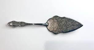 Vintage Silver Plated Ornate Large Cake Pie Server Service ...