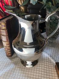 Water Pitcher, Carafe, in Silver Metal - Etsy