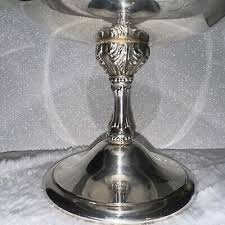 Reed & Barton 141 Turquoise Enamel Silver Pedestal Shallow Compote Approx 4x7 | eBay