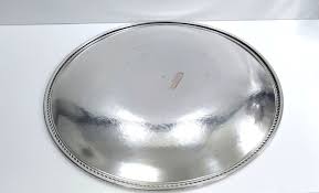 ISRAEL FREEMAN & Sons IFS Large Round Silverplate Tray | eBay
