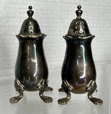 STRACHAN Sterling Silver Vintage 3” Salt & Pepper Shakers | eBay