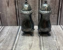 Antique Ellis Barker Silver Plate S&P Shakers. Lion Head Georgian Style. England - Etsy