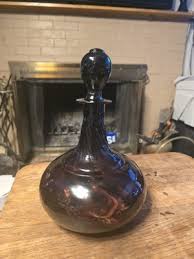Vintage Amethyst Hand Blown Decanter W/Stopper By O. Avalos ...
