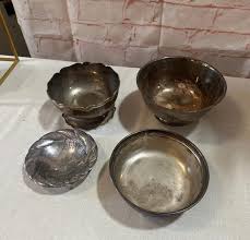 Instant Collection of Silver Serving Bowls- Set of 4 - Etsy
