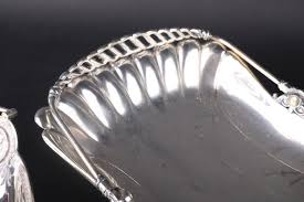 Lot - Three Vintage Swing Handled Baskets in Silver Plate