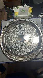 Winthrop Silverplated Holloware Collection 15” Round Tray | eBay