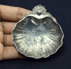 Old Vintage silver-plated Ring holder sea shall shape decorative. G23-92 | eBay