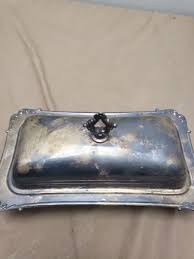 Vintage Crescent Silverplate Butter Dish | eBay