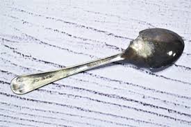 Vintage Silverplate Spoon Notched Bowl Made in England ...